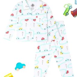 The Mom Store Multicolor Cotton Printed Romper-image-91