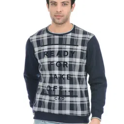 Cloak & Decker by Monte Carlo Navy Regular Fit Sweatshirts-image-84