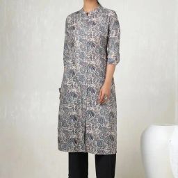 Soch Grey Floral Print Kurta-image-55