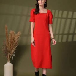 Melon By plusS Red A-Line Dress-image-98