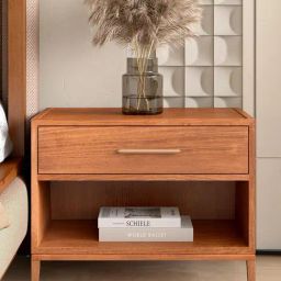 Durian Kingsley Danish Teak Engineered Wood Bed Side Table-picture-7