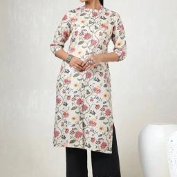 Soch Cream Floral Print Kurta-picture-8