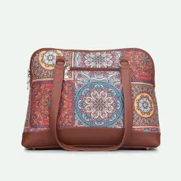 ZOUK Multicolor Mandala Print Printed Tote Handbag image 5