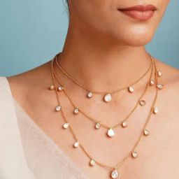 Abdesigns Gold-Tone Plated Statement Necklace & Earring Set-image-48
