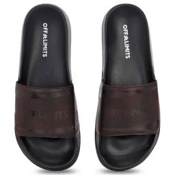 OFF LIMITS Men's LOUNGE Dark Brown Slides image 4