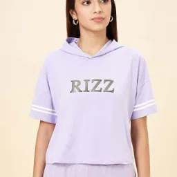 Coolsters by Pantaloons Girls Purple Rose Embellished T-Shirts-image-29