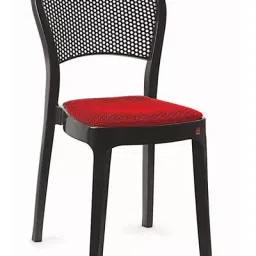 Cello Miracle delux Plastic Armless Dining Chair, Black-image-38