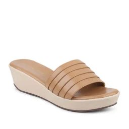 Design Crew Women's Beige Casual Wedges-image-34