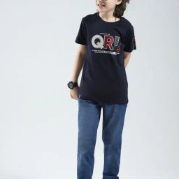 Monte Carlo Boys Navy Blue Printed Regular Fit T-Shirt-picture-29