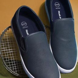 Hush Puppies by Bata Men's SMITH PERF E Navy Loafers-image-5