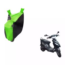 Auto Pearl Waterproof Two Wheeler Cover For Hero Electric Zippy (Green & Black)-image-95
