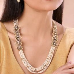 Abdesigns Gold-Tone Plated Statement Necklace & Earring Set-7