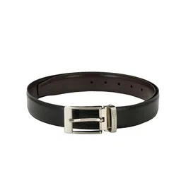 Pacific Gold Men Black & Brown Solid Reversible  Belt-image-7