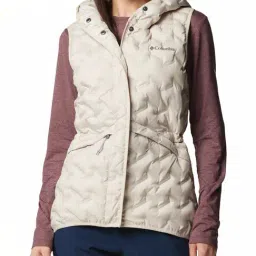 Columbia Off-White Quilted Jacket-image-74