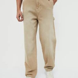 Forca By Lifestyle Beige Cotton Loose Fit Cargo Jeans-image-20