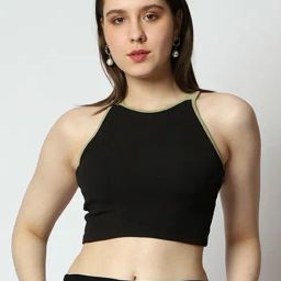 Prettify Black Regular Fit Crop Top-picture-30