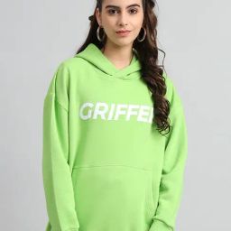 GRIFFEL Parrot Green Printed Hoodie-picture-23