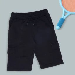 Pantaloons Junior Boys Jet Black Shorts-image-62