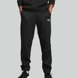 Puma Black Slim Fit Sports Joggers-picture-13