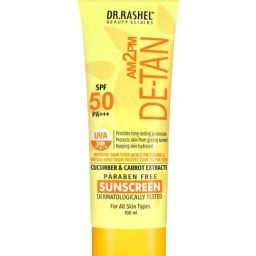 Dr.Rashel De-Tan Sunscreen SPF 50 PA+++ with Cucumber & Carrot Extract - 100 ml-4