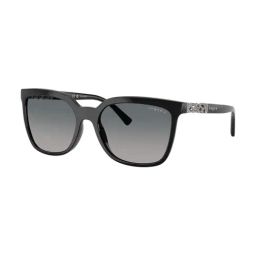 Vogue Eyewear Evergreen Blue Square Polarized Sunglasses for Women-image-16