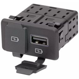 MOLEX USB Charger Receptacles USB CHARGER RCPT, 2PORT, 2.4A, BLACK 68532-4462-picture-35