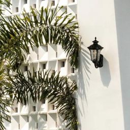 Whispering Homes Black Villa Outdoor Wall Lamp - Large-9