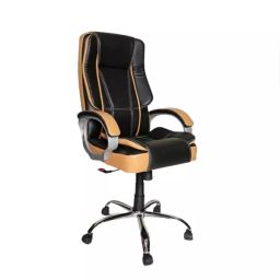 CELLBELL Watson C102 High Back Dark Black-Tan Leatherette Revolving with Comfortable Cushion Arm Rest Gaming Chair & Office-picture-33