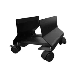 GALAXY CPU Trolley Stand with Wheels Standard Metal Black for Home, Office (Pack of 2)-10
