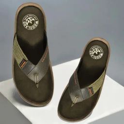 Woodland Men's Olive Thong Sandals-image-78