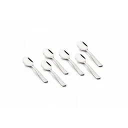 FnS Rhombo Silver Stainless Steel Tea Spoon - Set of 6-image-94