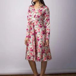 SALT Attire Multicolored Plain Dress-image-16