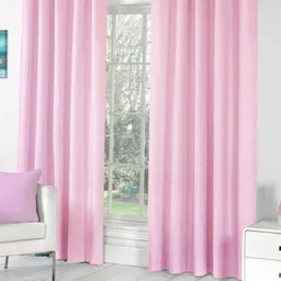 BELLA TRUE Pink 2 Pieces Long Door Curtains-image-29