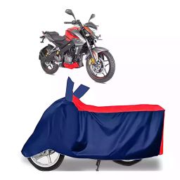 Auto Pearl Two Wheeler Cover with Bag for Bajaj Pulsar 180NS BS6, Red & Blue-image-119
