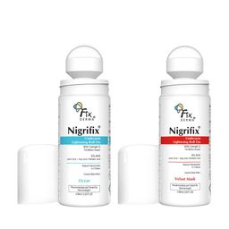 FIXDERMA Set of 2 Nigrifix Underarm Lightening Roll On 60 ml each - Velvet Musk & Ocean-15