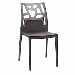 Cello Ego Elite Plastic Armless Cafeteria Chair, Black-image-37