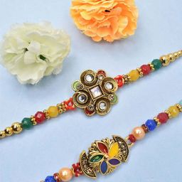 MEIRA JEWELLERY Men Set of 2 Mauli Thread Rhaki With Greeting Card & Roli Chawal-16