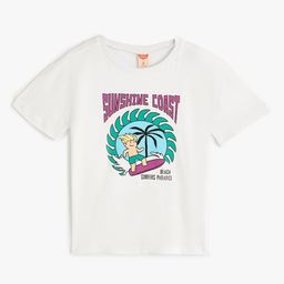 Koton Boys Graphic Printed Round Neck Cotton T-shirt-image-22