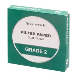 Supertek White Round Qualitative Filter Paper, Grade 2, Diameter 215 mm, FP-002-215 (Pack of 100) image 2