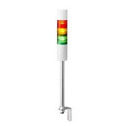 PATLITE 3 Tiers LED Signal Tower Light Pole Mount With L-Bracket/ Cable And With Flashing/ Buzzer Red, Amber, Green-18