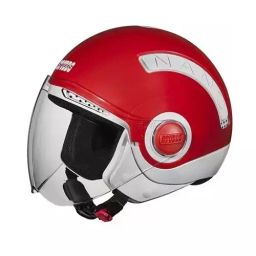 Studds NANO 560 WHITE/RED (560 mm) Small Open Face Helmet, WHITE/REDNANO 560-image-103