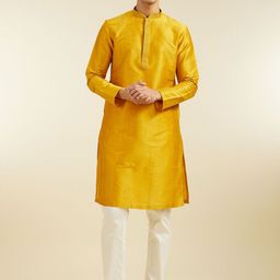 Diwas by Manyavar Mandarin Collar Straight Kurta-picture-44