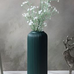Kreative Arts Dark Green Ceramic Flower Vase-image-52