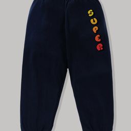 KAVEE 100% Cotton Biowashed Full Length Lounge Pant Super Print - Navy Blue-image-69