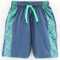 Fido Knee Length Shorts Solid Print - Blue-picture-16