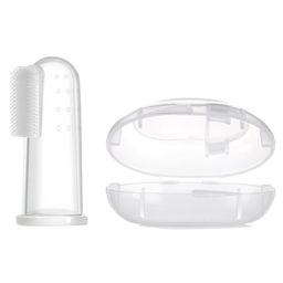 Safe-O-Kid Baby Finger Toothbrush For Easy Cleaning - White-image-5