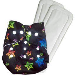 Domenico Washable Baby Diaper Premium Cloth Diaper Reusable Adjustable Size Waterproof Pocket Cloth Diaper Nappie-12