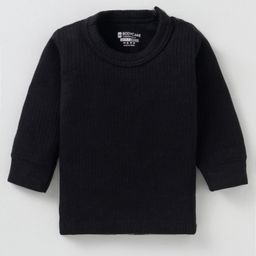 Bodycare Cotton Full Sleeves Solid Colour Thermal Vest - Black-image-59