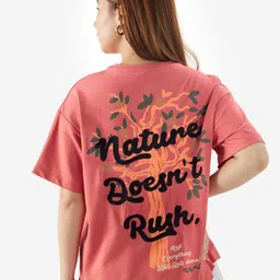 The Souled Store Women Typography Printed Pockets T-shirt-image-55