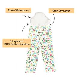 Snugkins Diaper Pants Potty Training Pajamas for Toddlers Boys and Girls. 100% Cotton. Size 4 Fits 4  5 years - Pack of 2 image 3